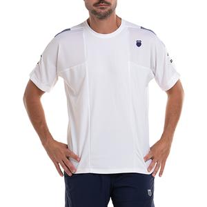 Men`s Arise Short Sleeve Tennis Crew White