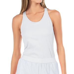 Women`s Rib Tennis Tank White