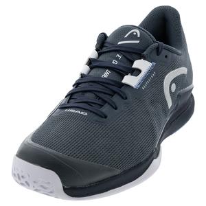 Men`s Sprint Pro 3.5 Wide Tennis Shoes Dark Grey and Blue