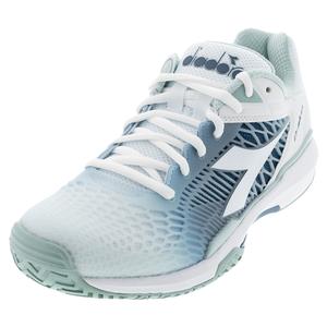 Women`s Speed Competition 7 AG Tennis Shoes White and Surf Spray