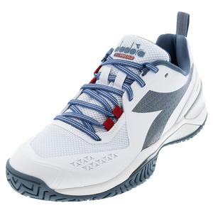 Men`s Blushield Torneo 2 AG Tennis Shoes White and Oceanview
