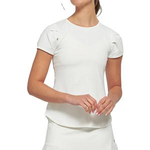 Women`s Pleat Tennis Tee White