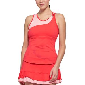 Women`s Flash Tennis Tank Candy Apple and Shell Pink