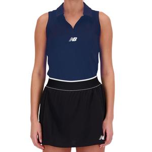 Women`s Collared Tournament Tennis Tank Navy