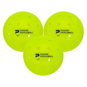 Power 3 Pack Pickleball Balls Neon