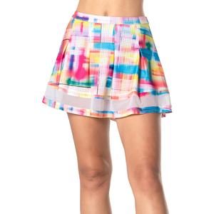 Women`s High Waist Tropical Bliss Tennis Skort Parrot