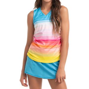 Girl`s Tropical Bliss Ruche Tennis Tank Parrot