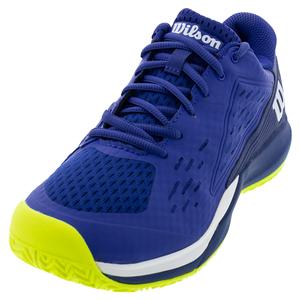 Junior`s Rush Pro Ace Tennis Shoes Blueing and Blue Print