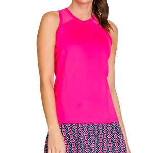 Women`s Sarasota Crew Neck Tennis Tank Ruby Rose