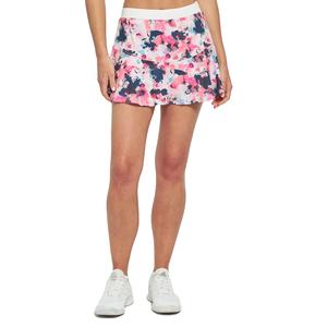 Women`s Dash 13 Inch Tennis Skort Spring Splatter and White