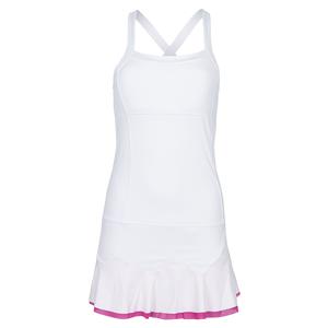 Women`s Rhapsody Tennis Dress White and Pink
