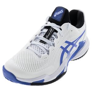 Men`s Court FF 3 Tennis Shoes White and Sapphire