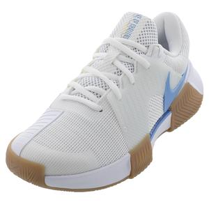 Men`s Zoom GP Challenge 1 Tennis Shoes White and Light Blue