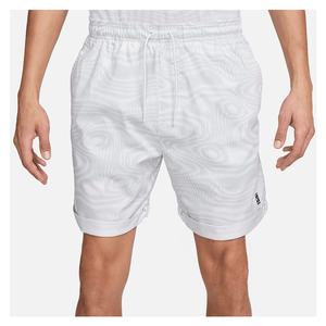 Men`s Dri-Fit Heritage 6 Inch Tennis Short White