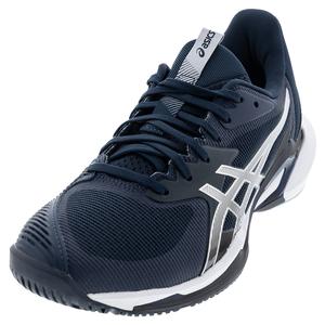 Men`s Solution Speed FF 3 Tennis Shoes French Blue and Pure Silver