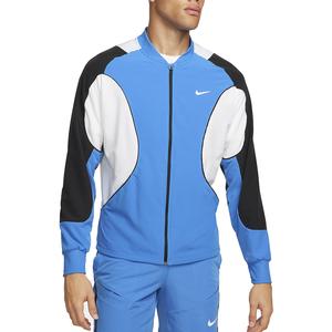 Mens Dri-Fit Advantage Tennis Jacket Photo Blue and White