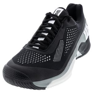 Men`s Rush Pro 4.0 Tennis Shoes Black and White