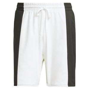 Men`s Heat.RDY ERGO Pro 7 Inch Tennis Short White and Black