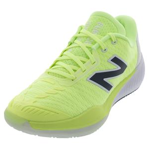 Women`s FuelCell 996v5 B Width Clay Tennis Shoe Bleached Lime Glo