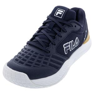 Women`s Axilus 3 Tennis Shoes Navy and White