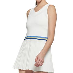 Women`s Vale Tennis Dress White and Multicolored