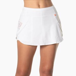 Women`s Lace Track Tennis Skort White