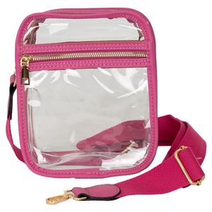 Clear Crossbody Bag Hot Pink