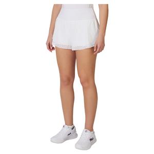 Women`s Double Layer Tennis Short White