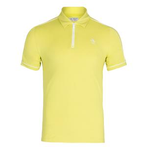 Men`s Short Sleeve Performance Piped Tennis Polo