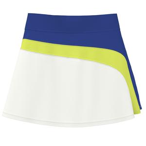 Women`s Asymmetrical Colorblock Tennis Skort Bright White