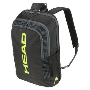 Base 17L Tennis Backpack Black and Yellow