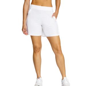 Womens Pickler Pickleball Shorts with Front Hand Pockets Chalk