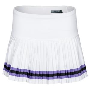 Women`s Haper Tennis Skort White and Lavender