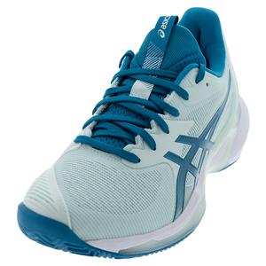 Womens Solution Speed FF 3 Clay Tennis Shoes Soothing Sea and Teal Blue