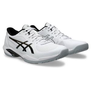 Mens Solution Swift FF 2 Tennis Shoes White and Gunmetal