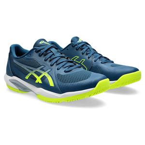 Mens Solution Swift FF 2 Tennis Shoes Mako Blue and Safety Yellow