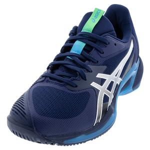 Mens Solution Speed FF 3 Tennis Shoes Blue Expanse and White
