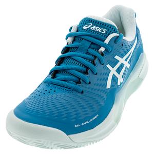 Womens Gel-Challenger 14 Clay Tennis Shoes Teal Blue and Soothing Sea