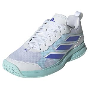 Womens AvaFlash Tennis Shoes White and Cobalt Blue