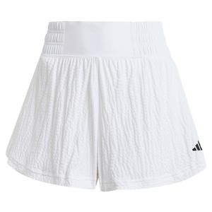 Womens Pro Aero.RDY Seersucker Tennis Shorts White