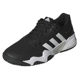 Mens Solematch Control 2 Tennis Shoes Core Black and Silver Metallic