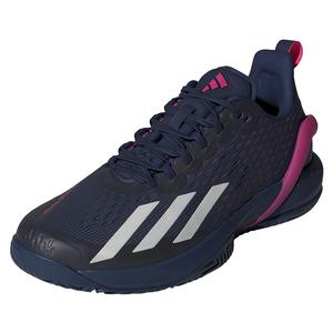 Womens Adizero Cybersonic Tennis Shoes Dark Blue and Team Shock Pink 2