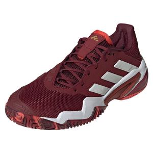 Mens Barricade 13 Tennis Shoes Team College Burgundy 2 and White