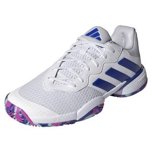 Juniors Barricade Tennis Shoes White and Lucid Blue