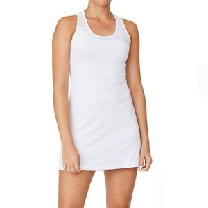 Womens 32 Inch Tennis Dress with Built-In Bra White