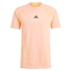 Mens Pro Seamless Tennis Top Semi Pink Spark and Pink Spark