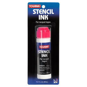 Tennis Racquet Stencil Ink PINK