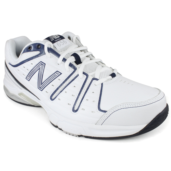 Men`s 656 White Navy 4e Width Tennis Shoes | Quilium