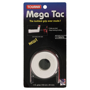Mega Tac Tennis Overgrip WHITE