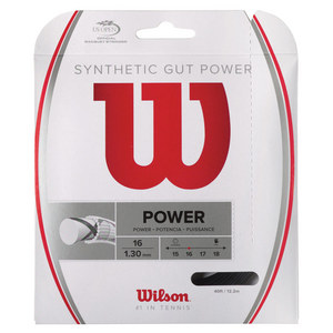 Synthetic Gut Power Tennis String BLACK